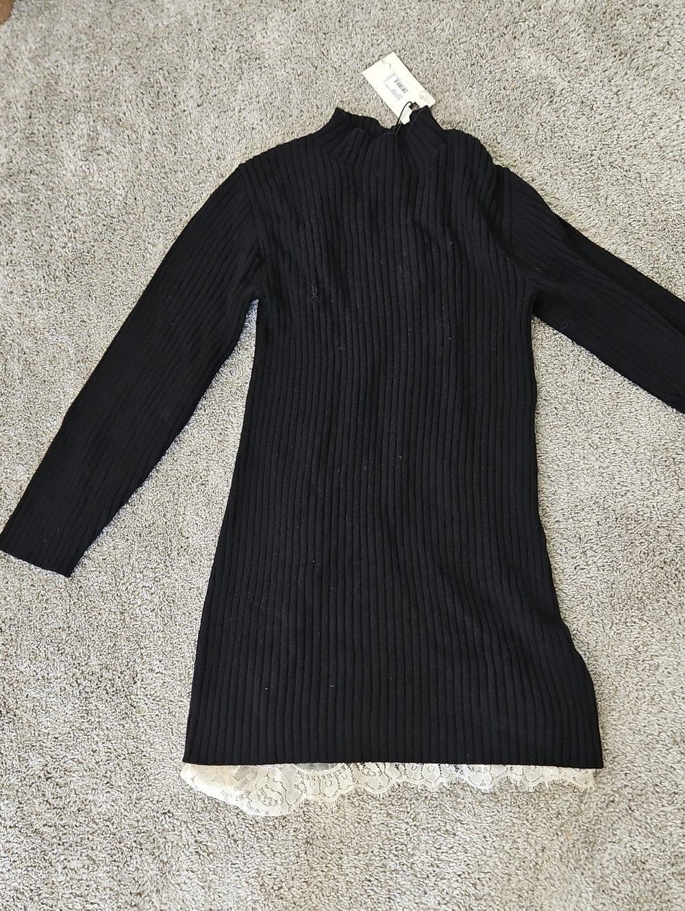 Nwt Staud Wool Sweater and Lace Dress M - Picture 2 of 11